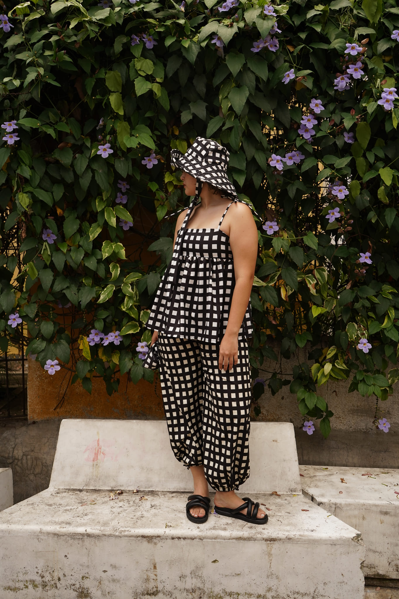 Set cuadritos negro