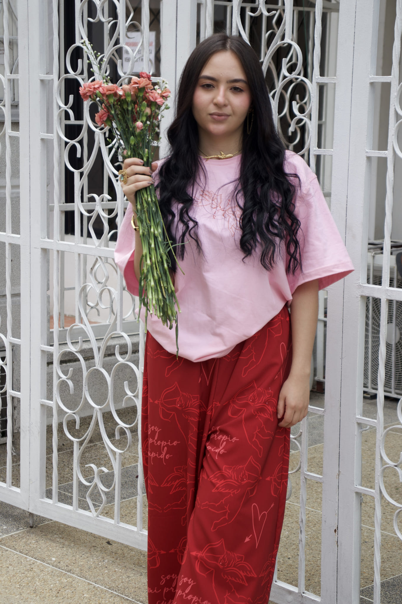 Pantalón cupido vino